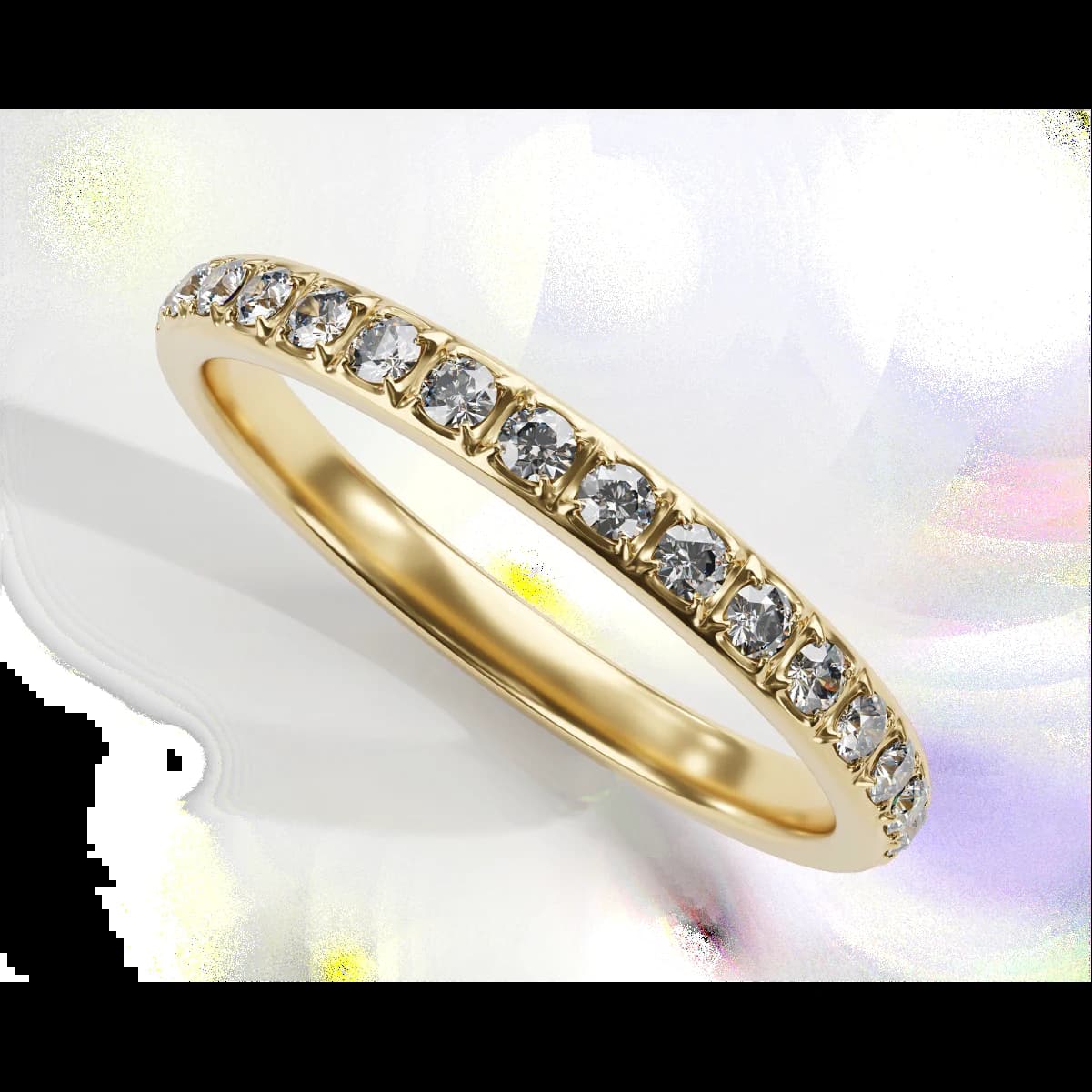 Wedding Ring with 12 diamonds